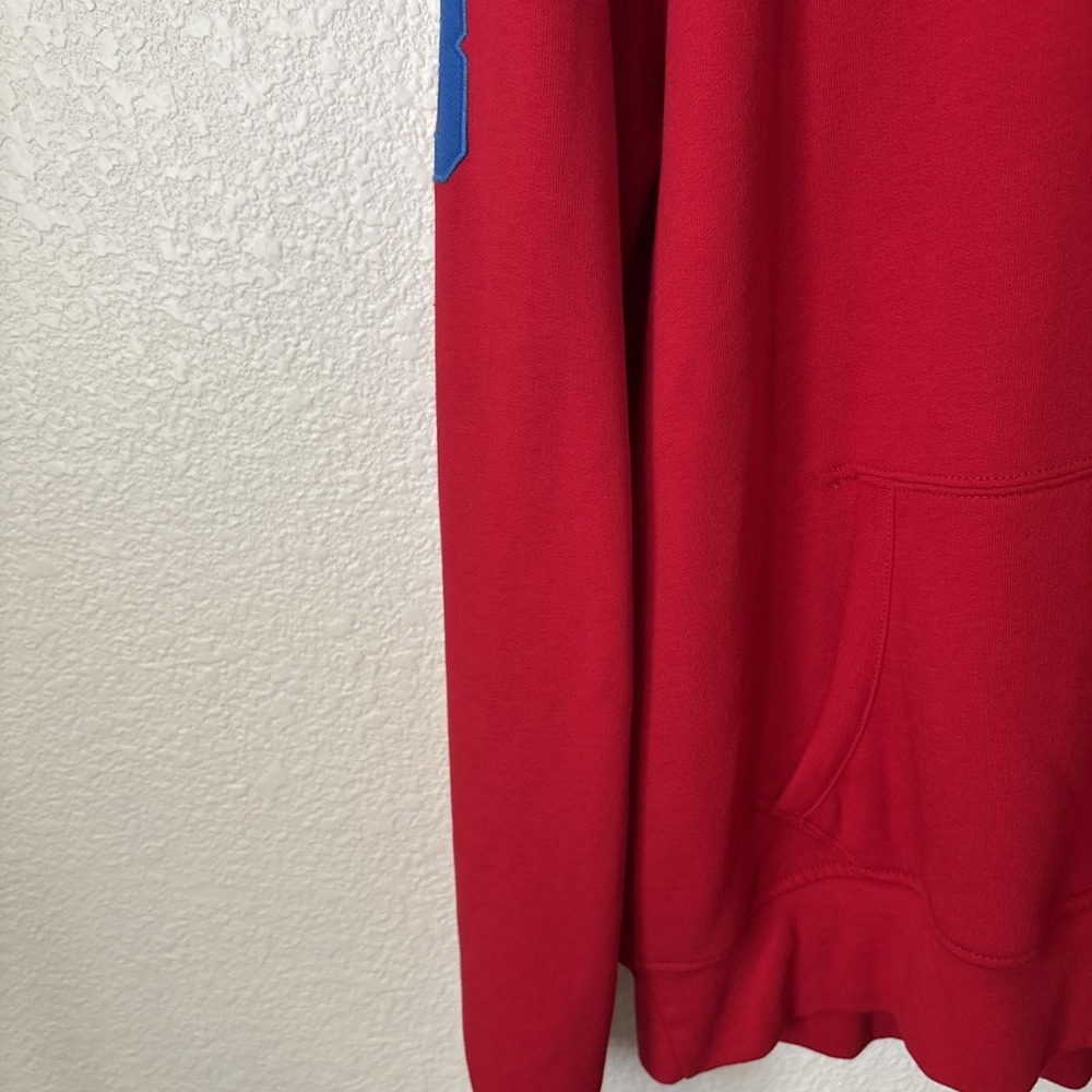 Polo Ralph Lauren Big Pony Hoodie Pullover Red Men's Size L Long Sleeve Logo - Picture 7 of 13